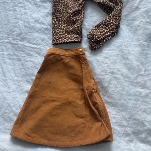 American Apparel Corduroy Circle Skirt